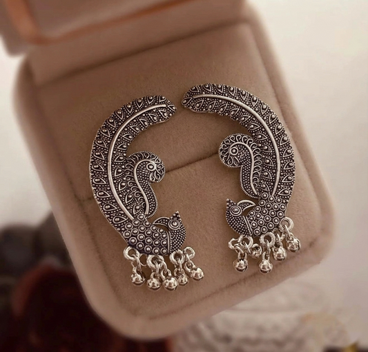 Mayura Ghungroo Statement Earrings