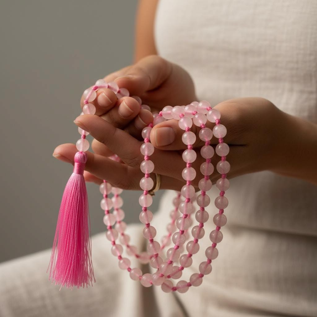 Rose Quartz Healing Mala